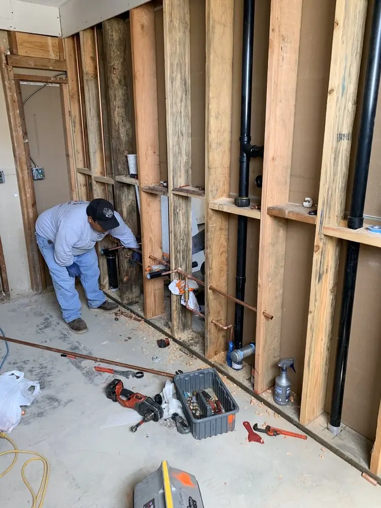 Commercial rough-in plumbing for Gas Line Repair in Waterford Works